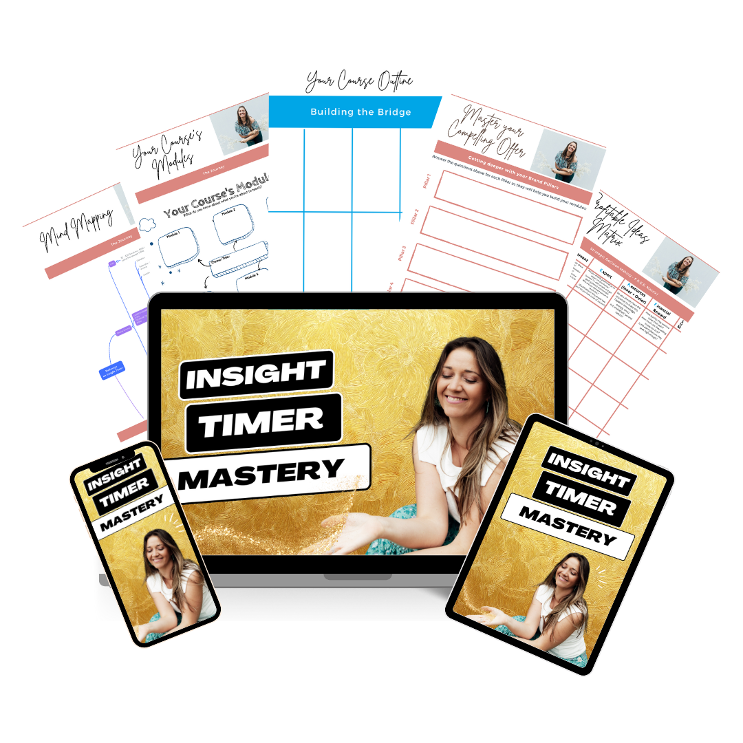 How to make money on Insight TImer course with worksheets